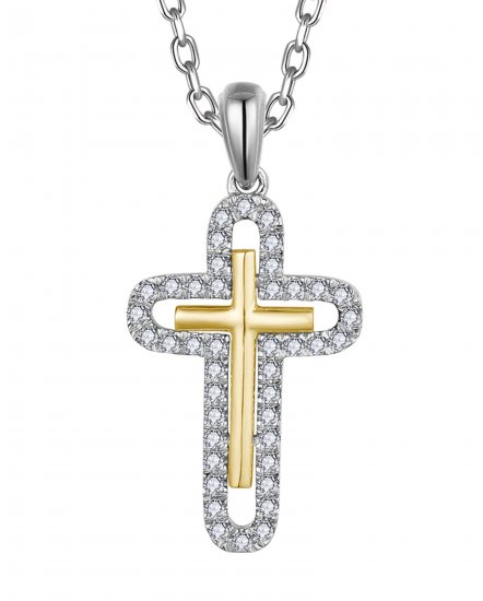 CROSS DIAMOND PENDANT (TP3565)
